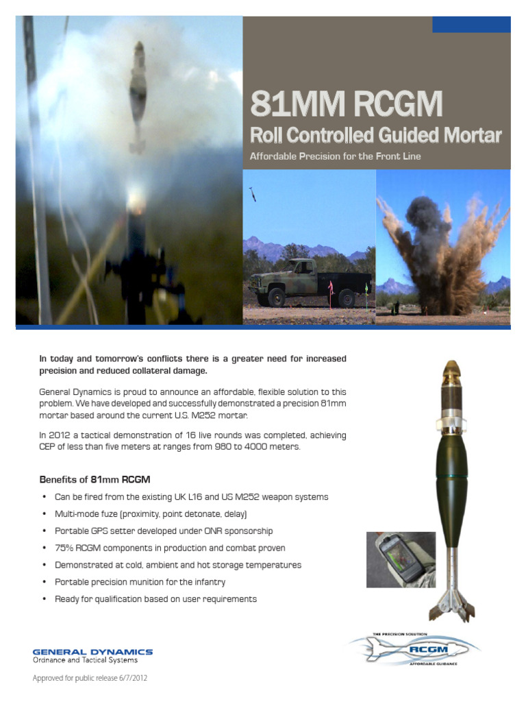 81mm RCGM | PDF | Mortar (Weapon) | Fuze