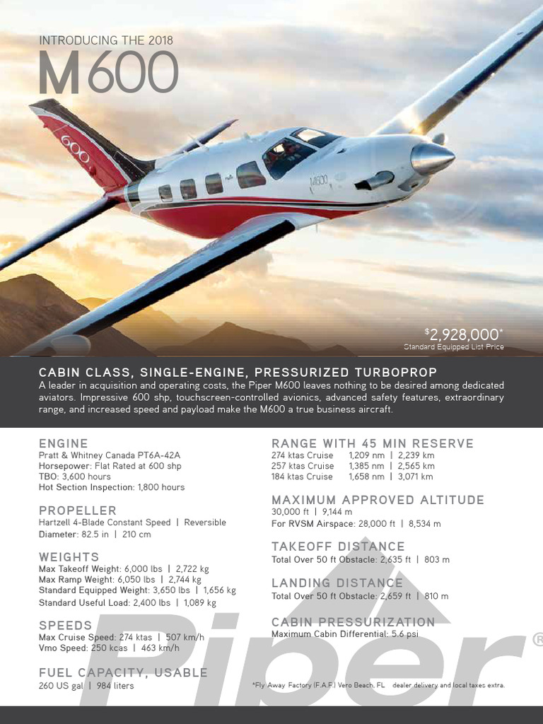 Piper M600 Pdf Avionics Aviation