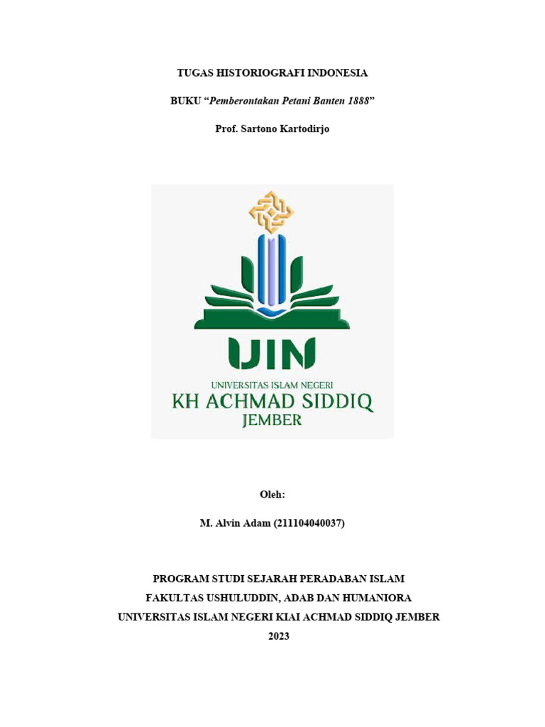 Pemberontakan Petani Banten 1888 | PDF | Sejarah
