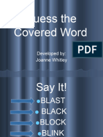 Guess at the Covered Word