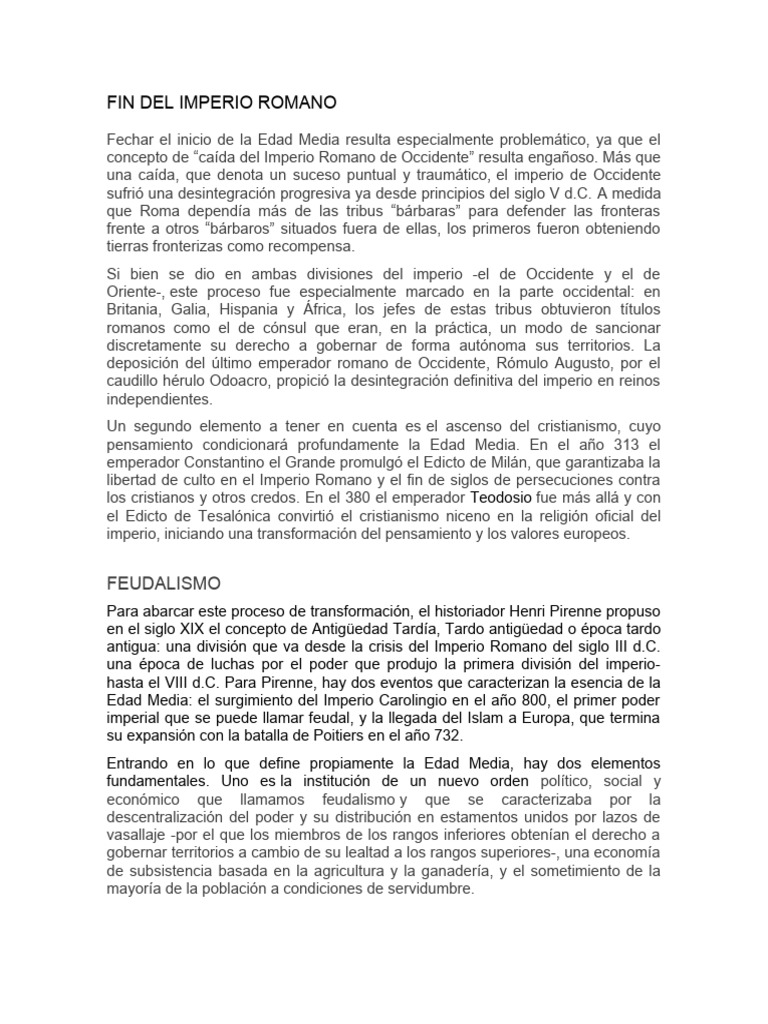 Teodosio y el cristianismo en Roma | PDF | imperio Romano | Edades medias