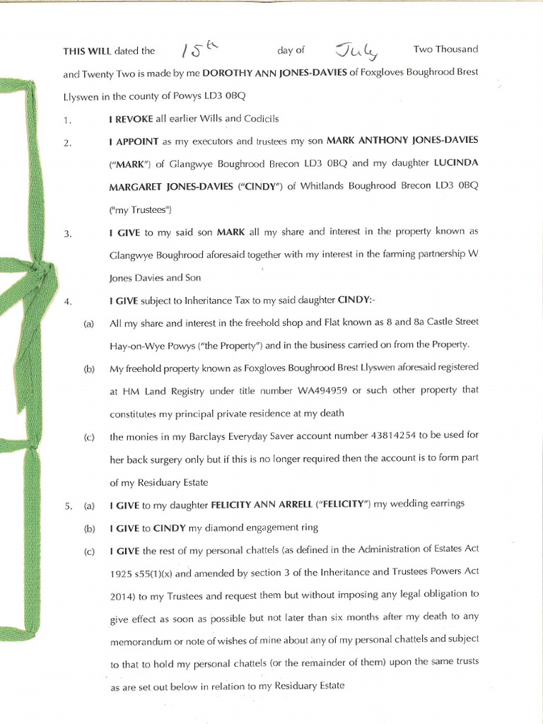 Signed Will | PDF