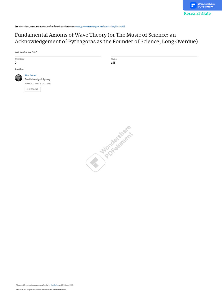 FundamentalAxiomsofWaveTheory Copier | PDF | Special Relativity | Waves