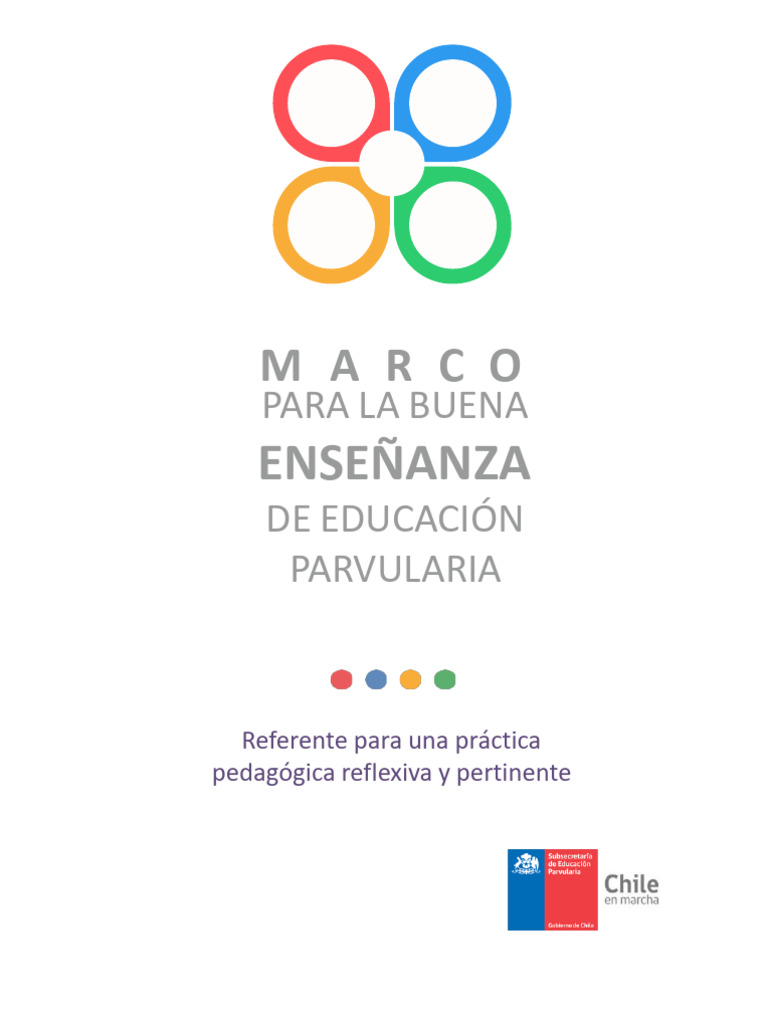 Marco para la Buena Enseñanza Parvularia | PDF | Educación de la ...