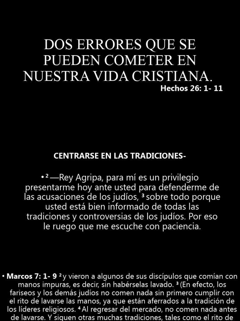 Dos Errores Que Se Podemos Cometer En Nuestra Pdf Diez Mandamientos