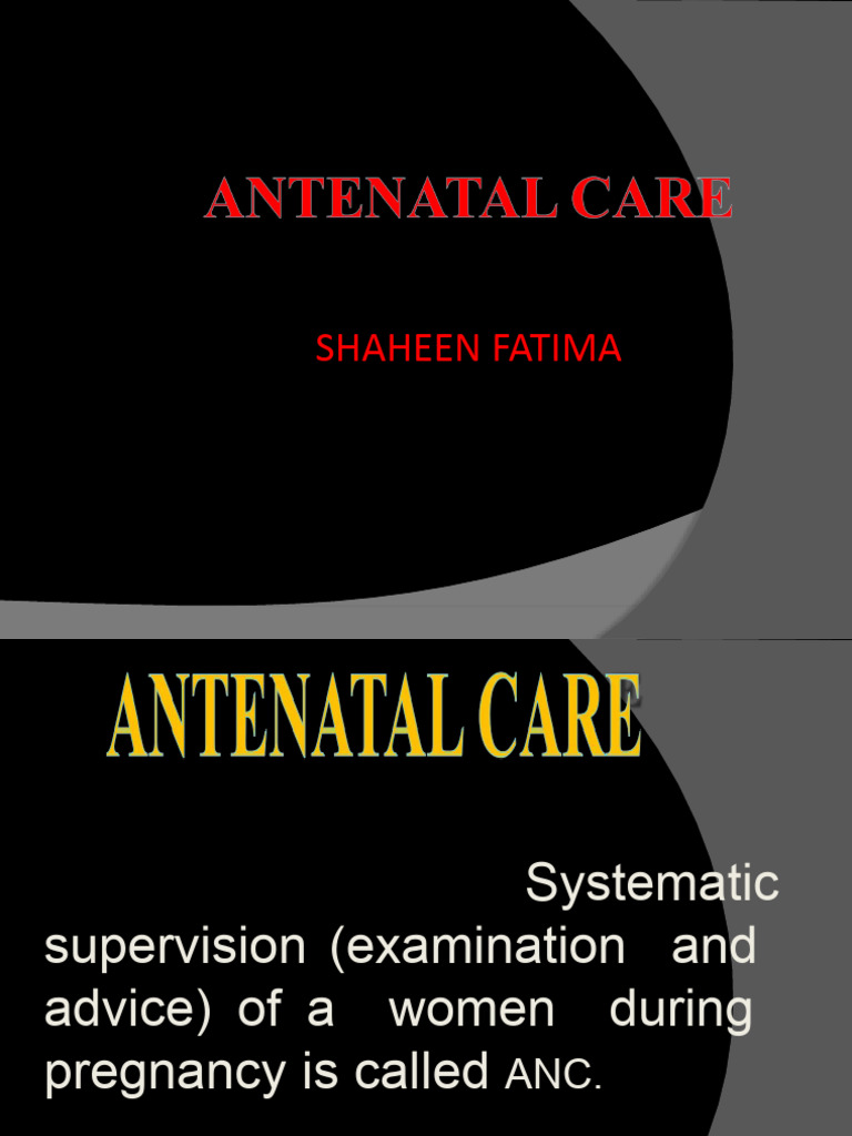 Antenatalcare-1 | PDF | Pregnancy | Blood Pressure