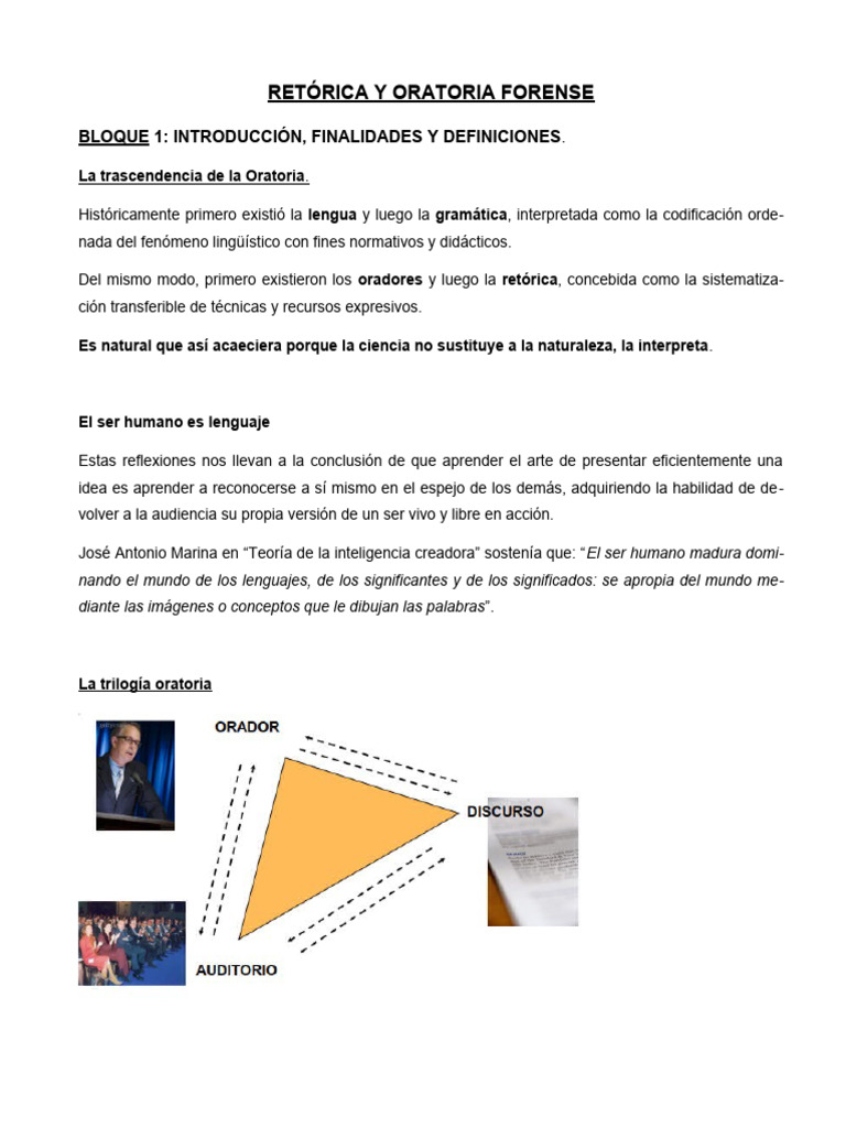 Diferencias entre Retórica y Oratoria | PDF | Retórica | Razón