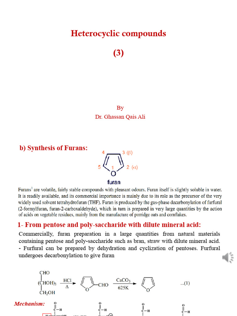 Heterocyclic Compounds Lec. | PDF | Heterocyclic Compound | Chemical ...