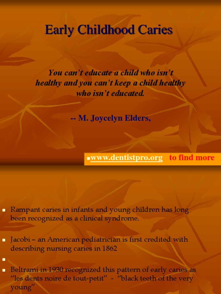 Early Childhood Caries | PDF | Human Tooth | Tooth Enamel