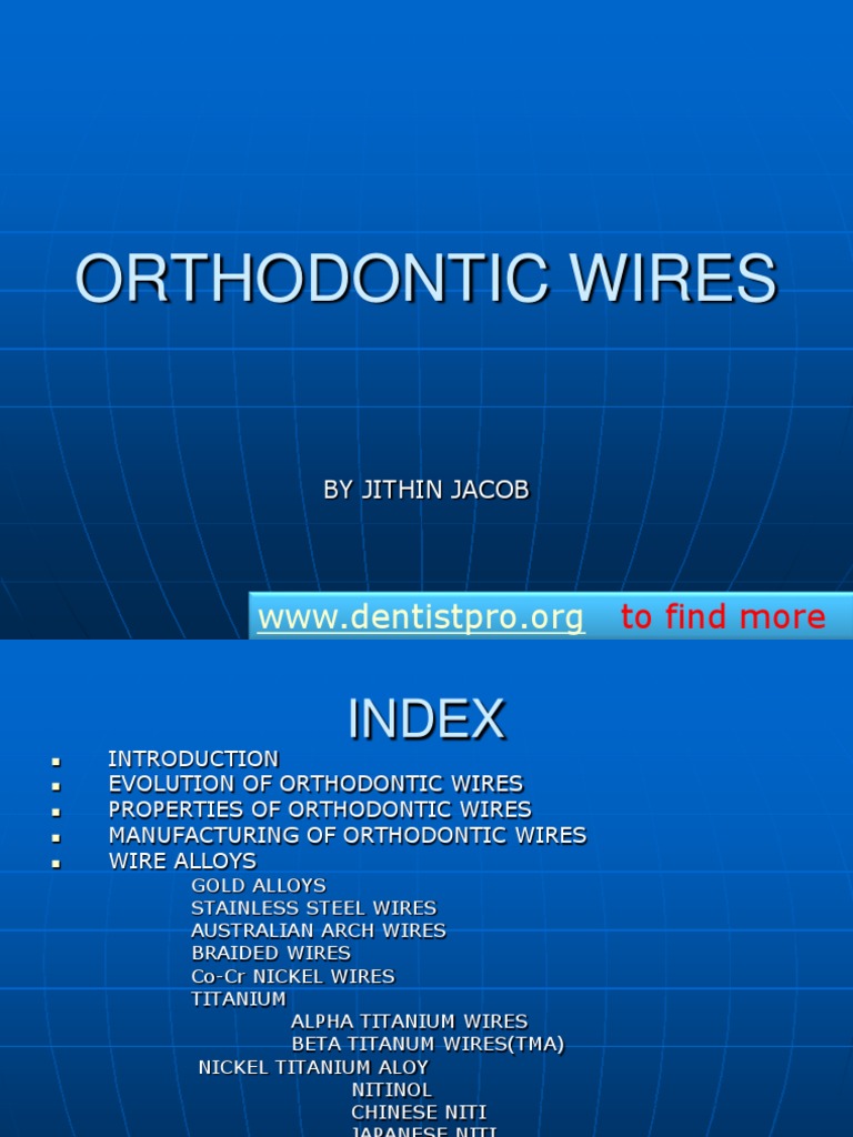 Orthodontic Wires PDF