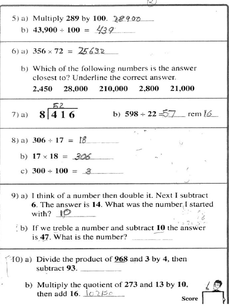 Maths Quick Question 11+ | PDF