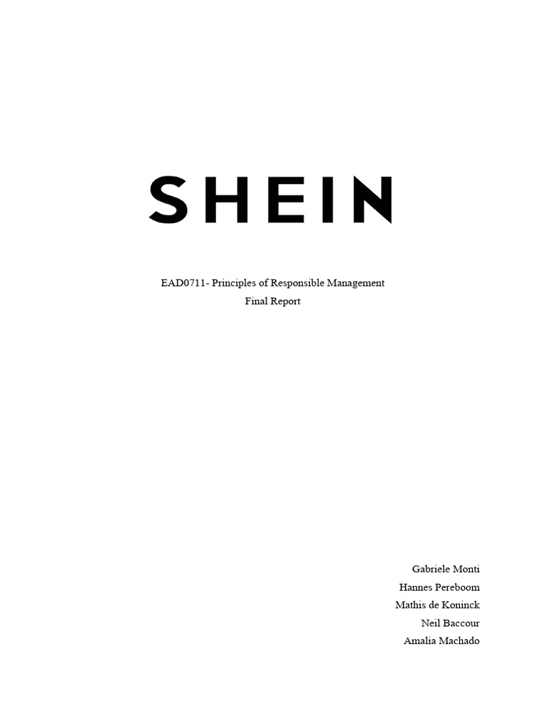 Shein's Ethical Challenges and Solutions | PDF | Supply Chain | Fashion