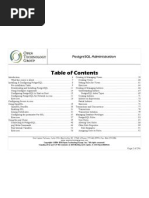 PostgreSQL Administration TOC