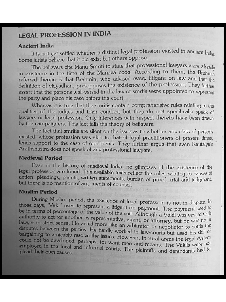 Historical Development of Legal Profession in India | PDF