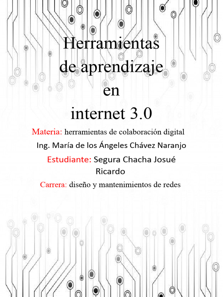 Herramientas de Aprendizaje en Internet 3.0 | PDF | Internet | Aprendizaje