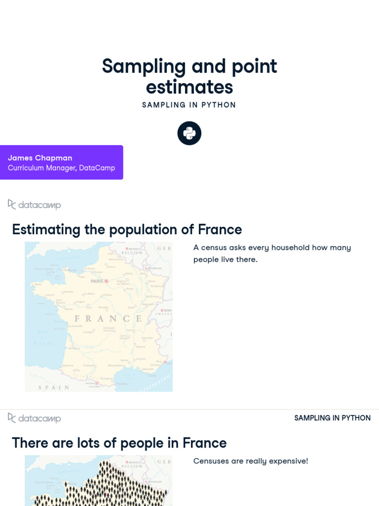 Sampling in Python | PDF | Standard Error | Standard Deviation