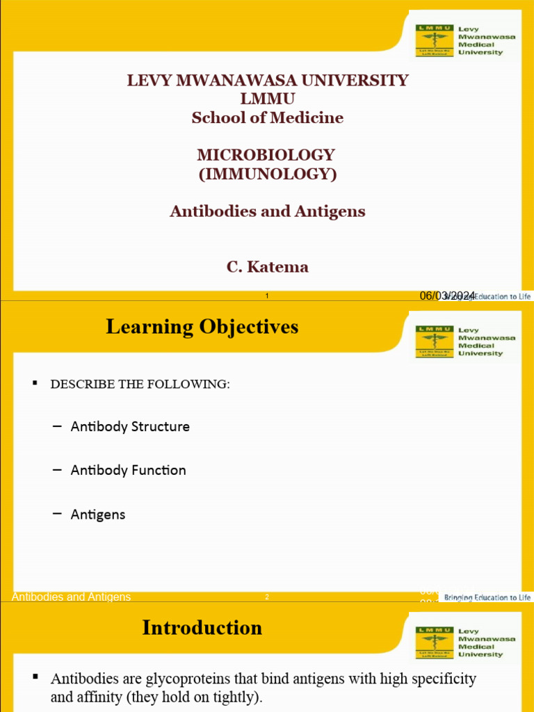 Antibodies and Antigens-1 | PDF | Antibody | Immunoglobulin G