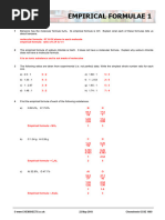 GCSE Empirical Formula Practice Questions | PDF | Chemical Compounds ...