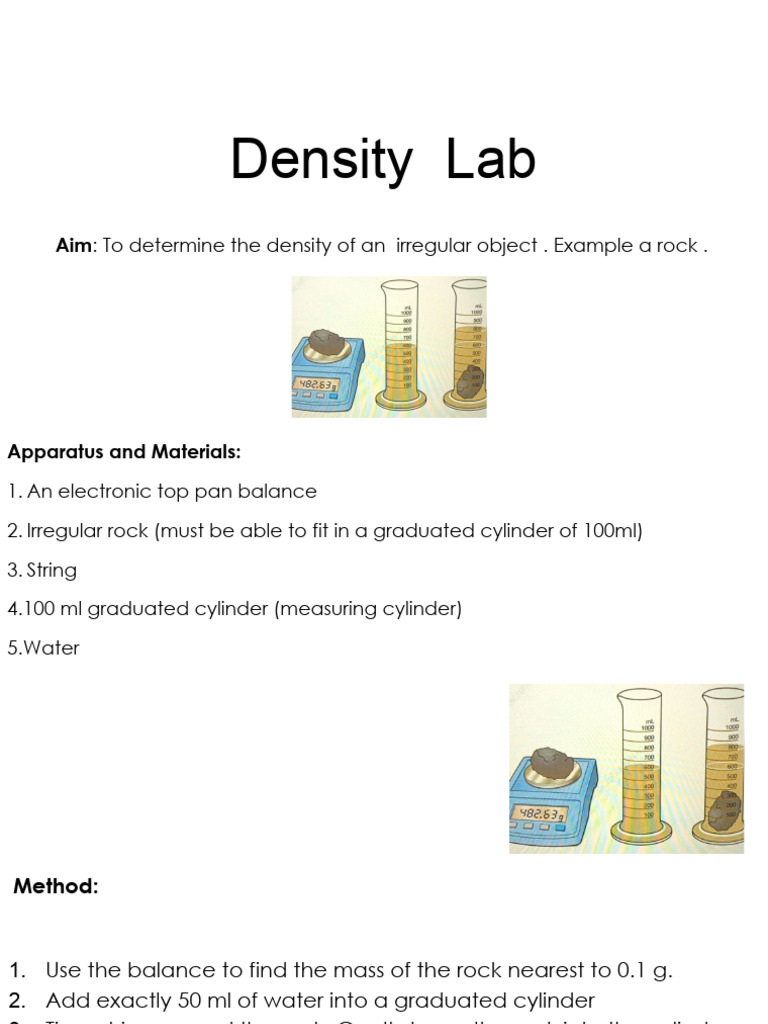 Finding Density of an Irregular Rock | PDF
