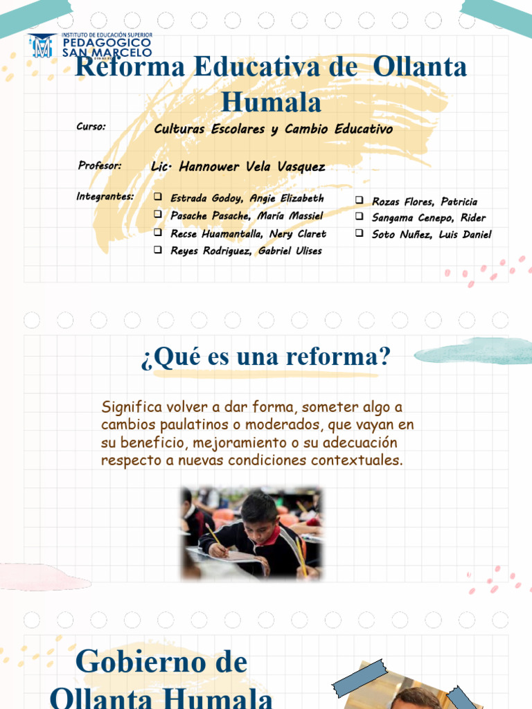 Reforma Educativa de Ollanta Humala | PDF | Perú