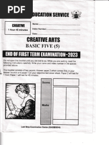 Creative Arts Basic Five