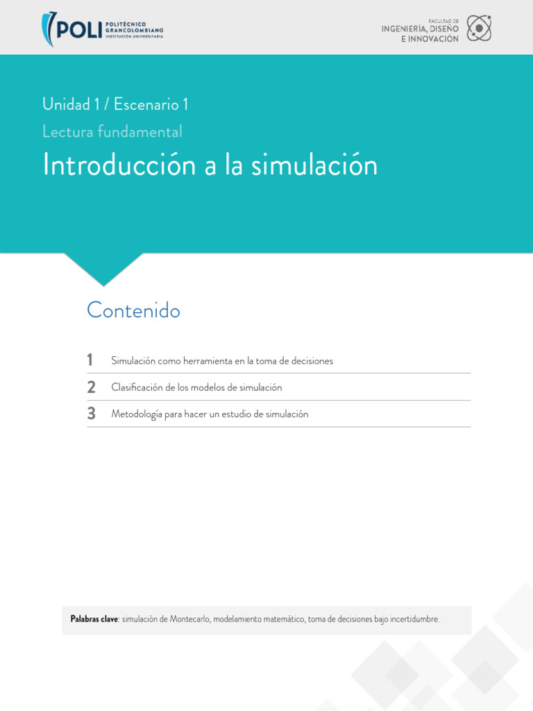 Lectura funamental y evaluaci n final pdf simulaci n variable