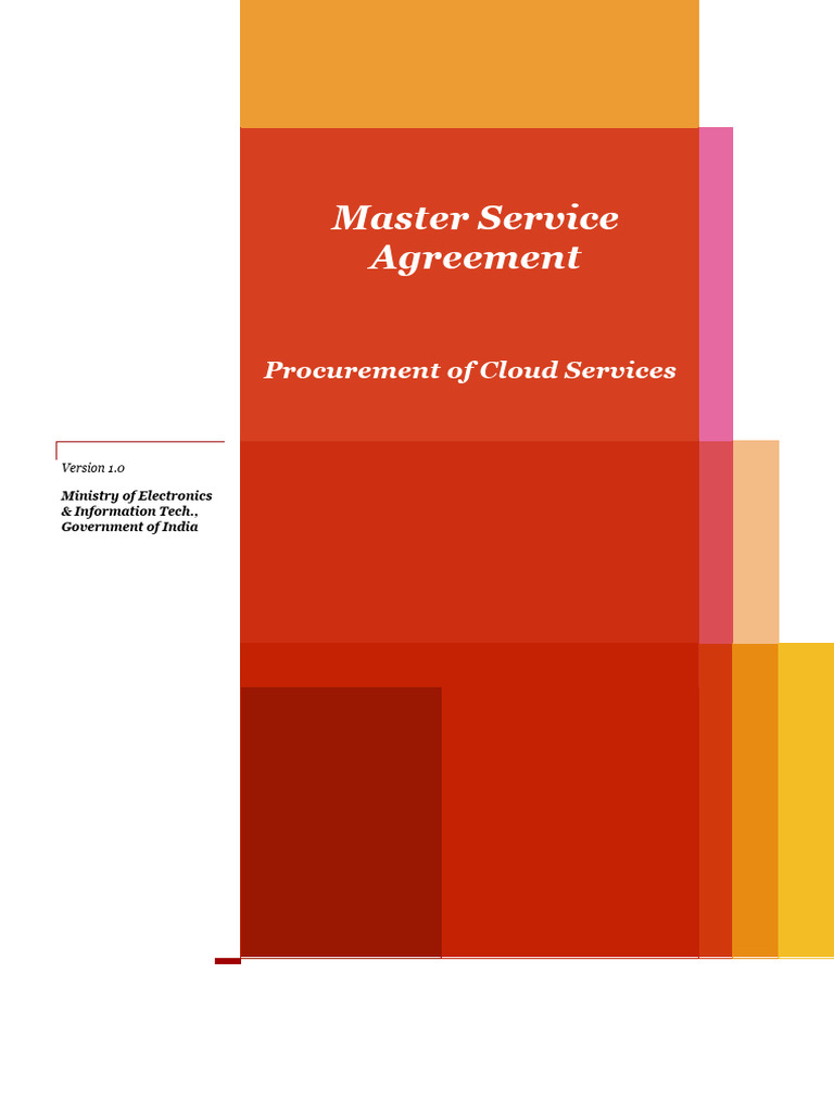 Cloud Services Master Agreement Guide | PDF | Breach Of Contract ...