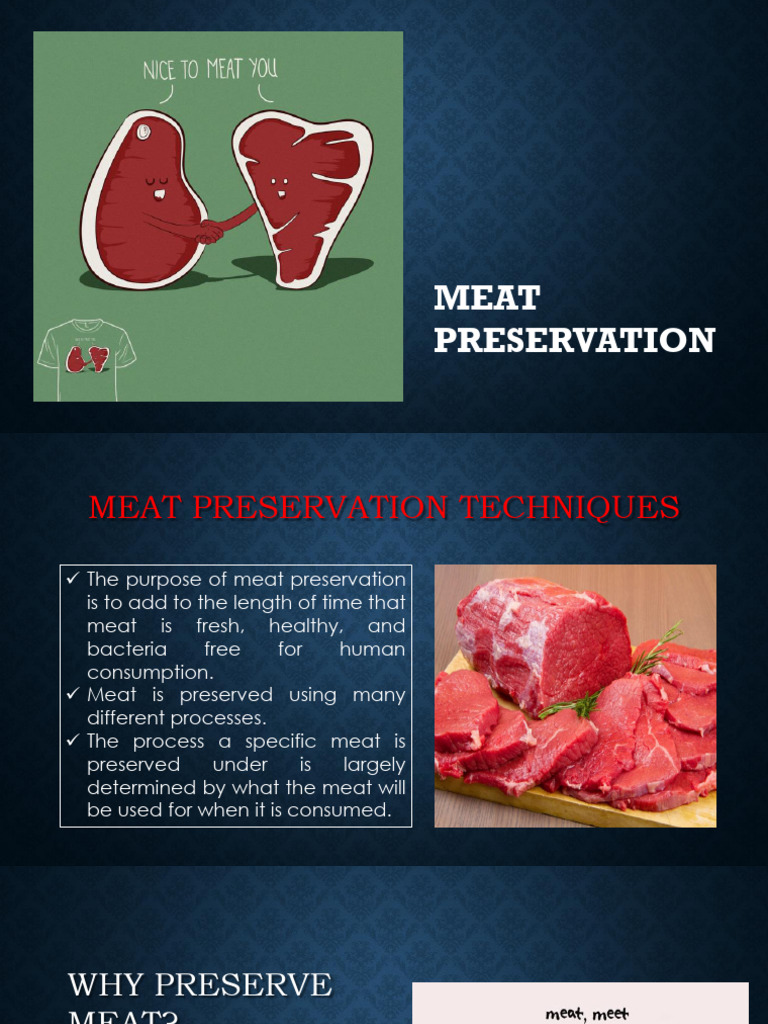 Meat Preservation | PDF | Food Preservation | Smoking (Cooking)