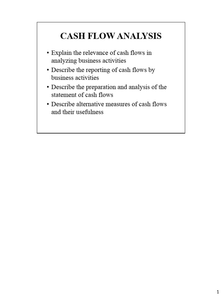 Chapter 3 - CASH FLOW ANALYSIS - SV | PDF | Cash Flow Statement | Cash