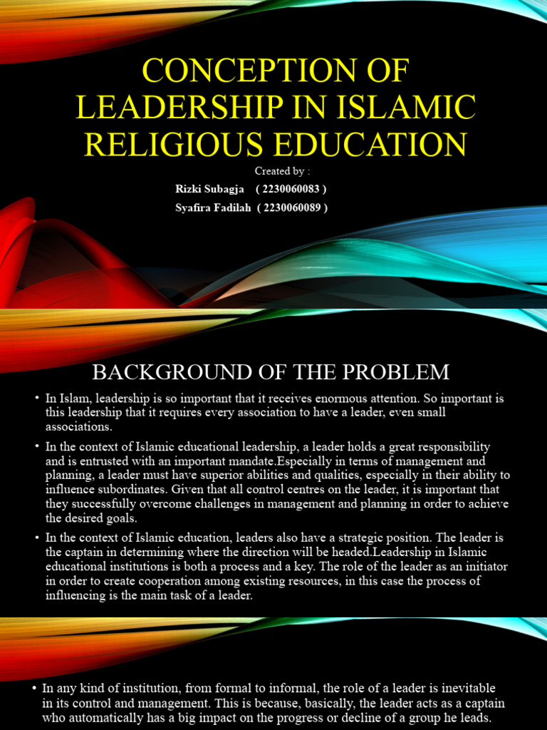 02 Conception of Leadership in Islamic Religious Education | PDF ...