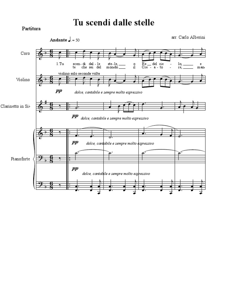 SCARICA TU SCENDI DALLE STELLE DA