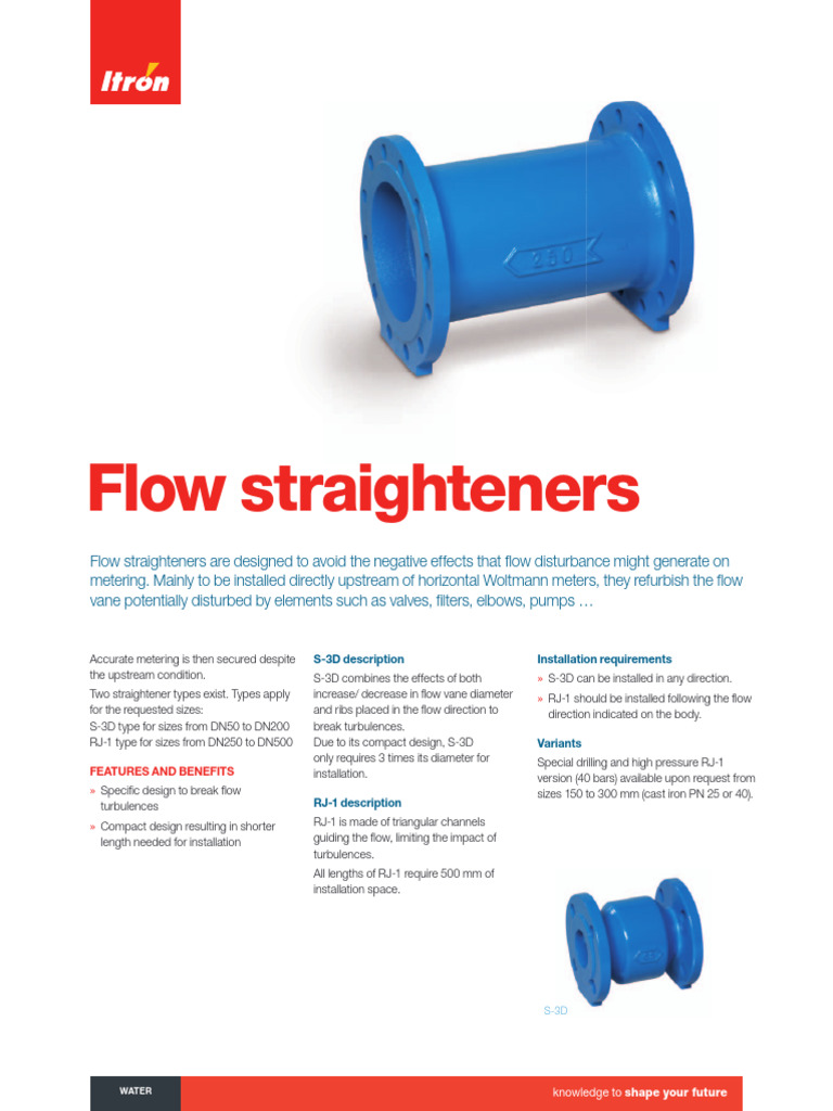 Flow 20straighteners - PB - EN - 10-11 | PDF | Pump