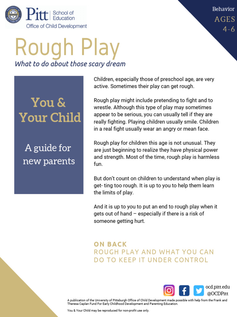 Managing Rough Play in Preschoolers | PDF | Aggression | Anger