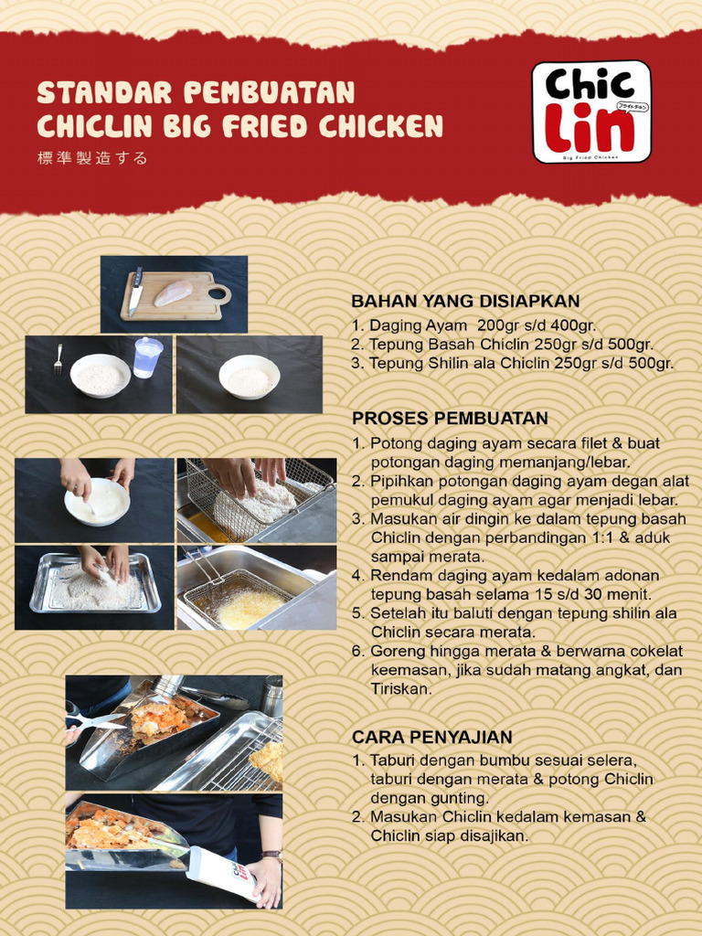 Menu Ayam Chiclin dan Proses Pemesanan | PDF