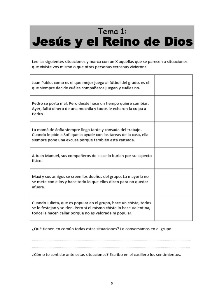 Injusticias y el Reino de Dios en Jesús | PDF | Jesús