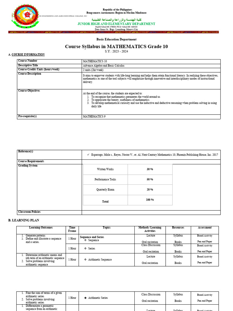 G10 Lp Algebra Pdf Function Mathematics Factorization