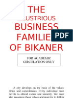 The Illustrious Enterprising Business Families of Bikaner