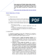 Índices sobre los trabajos a exponer el por Mª Emilia, Valentín, Aldín y Luis José