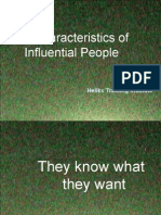 Characteristics of Influential People