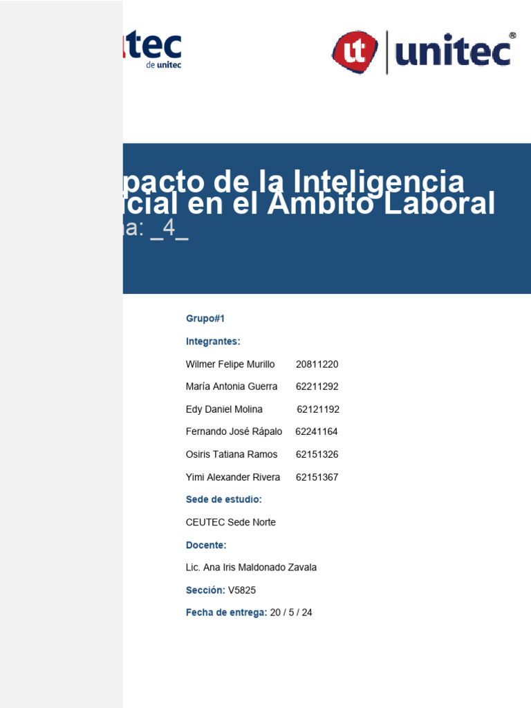 Impacto de la IA en el Empleo Actual | PDF | Inteligencia artificial ...