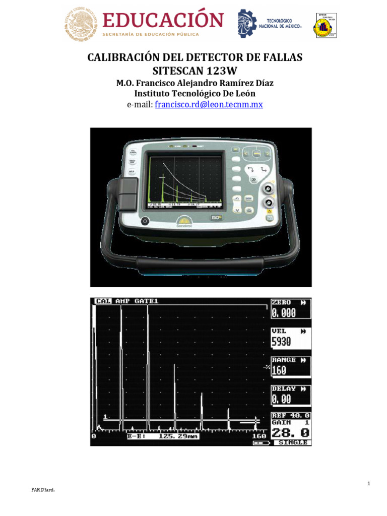 Calibración Del Detector De Fallas Sitescan 123w 2024 Descargar