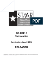 6th Grade Math STAAR Practice Test | PDF | Mathematics