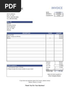 Invoice Template