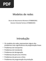 modelos de redes - otimização de sistemas
