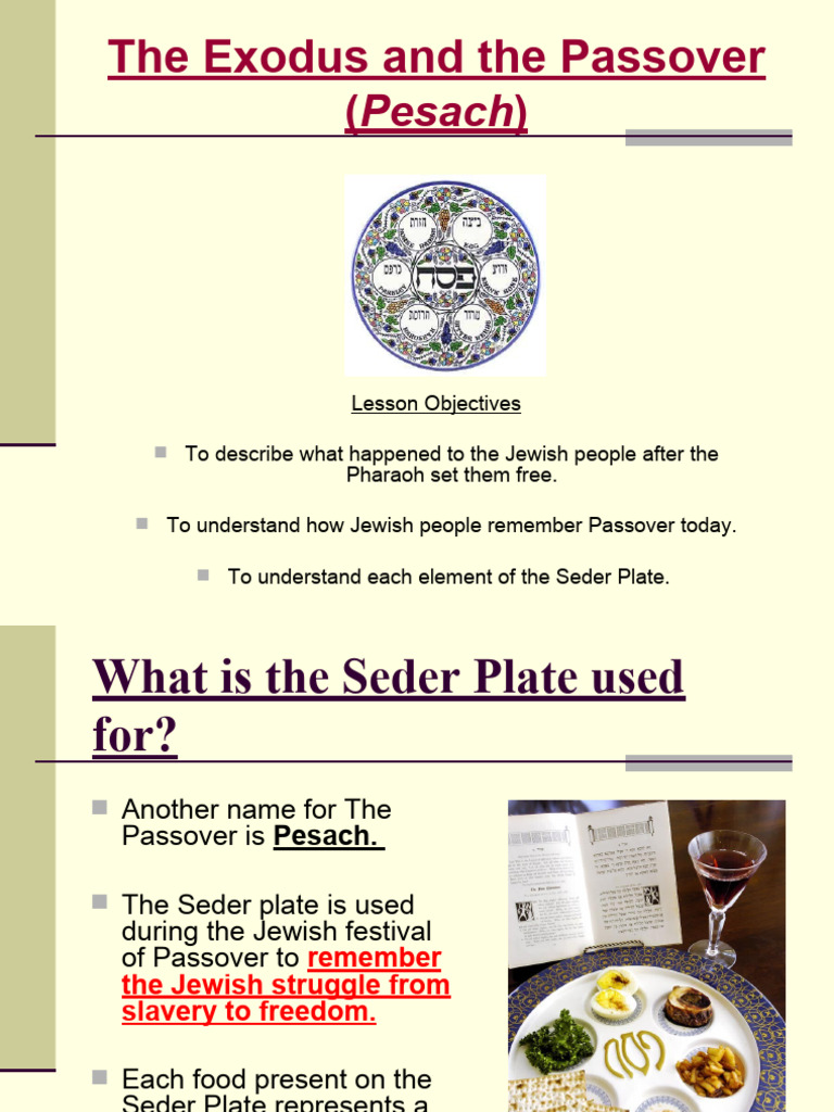 Understanding Passover and the Seder Plate | PDF | Passover | Passover ...