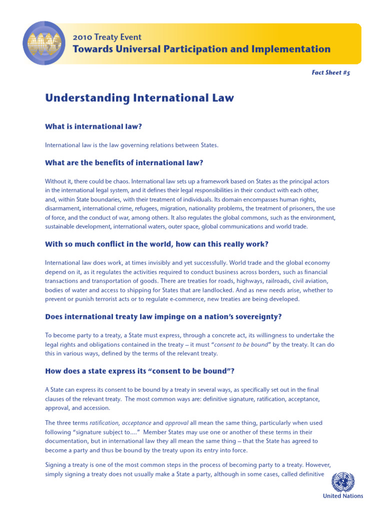 Understanding International Treaties | PDF | Treaty | International Law