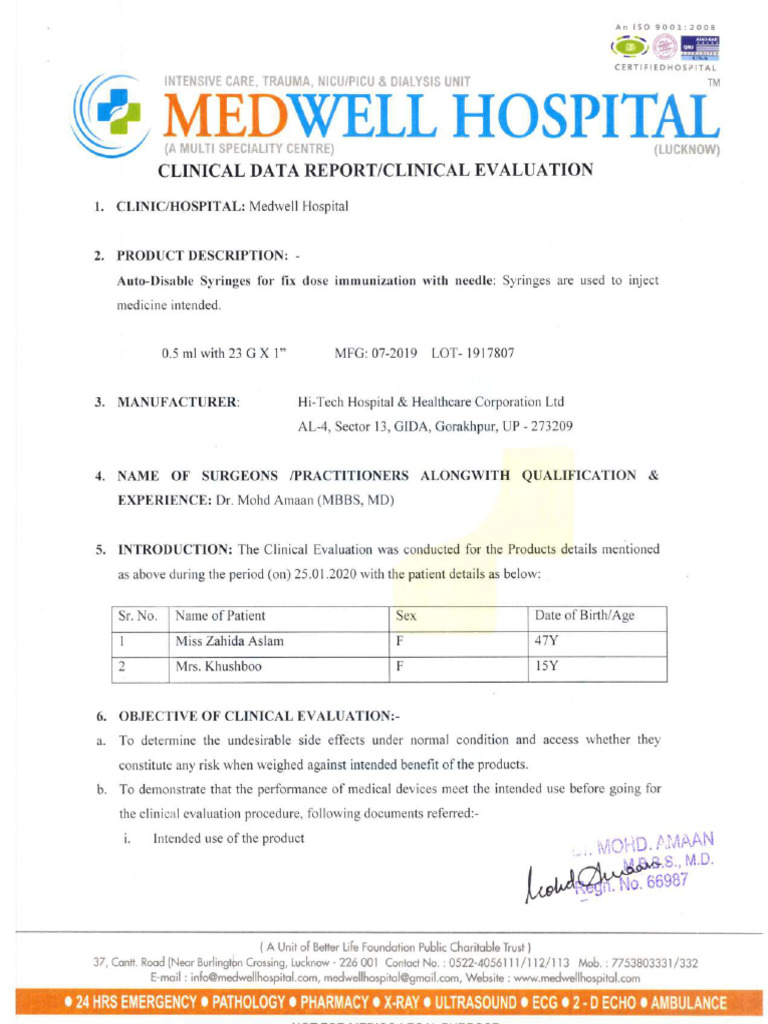 Auto-Disable Syringess Forfix Dose Immunizationwith Needle | PDF ...