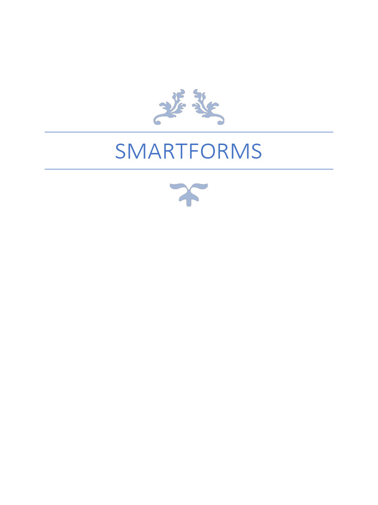SMARTFORMS: Design & Print Business Docs | PDF | Parameter (Computer ...