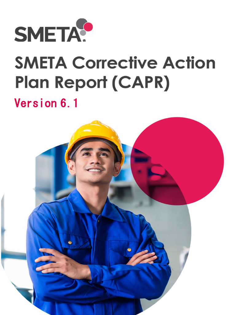 SMETA Audit CAPR Version 6.1 Summary | PDF | Occupational Safety And ...