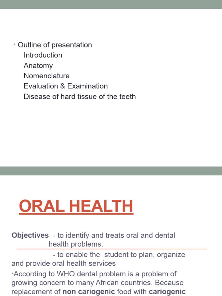 Comprehensive Guide to Oral Health Anatomy | PDF | Human Tooth | Tooth ...
